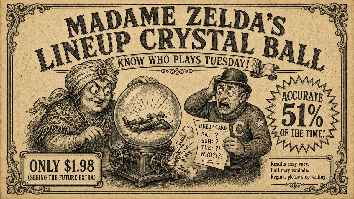 Advertisement for Madame Zelda's Lineup Crystal Ball