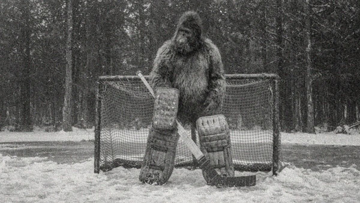 A seven-foot creature, covered in hair, photographed by a trapper